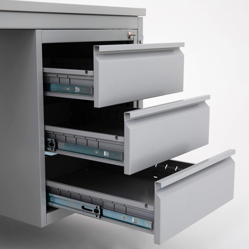 Zoom en 3 cajones del Escritorio con cajonera simple