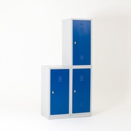 Vista de 3 casilleros individuales ancho 41.5 cm