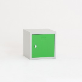 Vista frontal del casillero individual multibox verde
