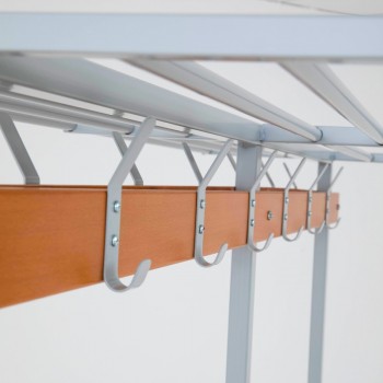 Banco doble con percheros - Taquimetal