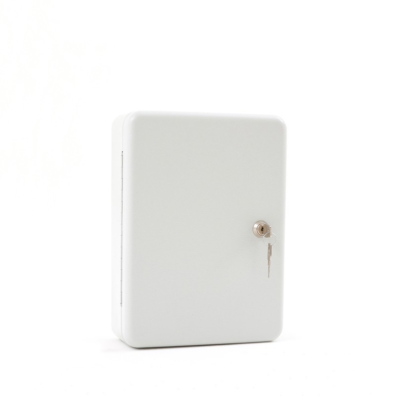 Vista de 3/4 del botiquín primeros auxilios con puerta cerrada