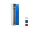 taquilla metálica azul 1 puerta abierta