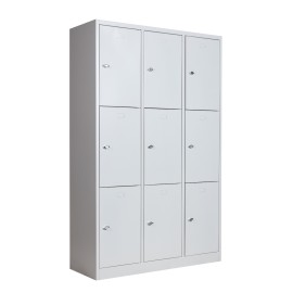 Taquilla 3 Puertas 3 Cuerpos gris