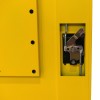 Zoom a la puerta del armario de seguridad 1 puerta interior