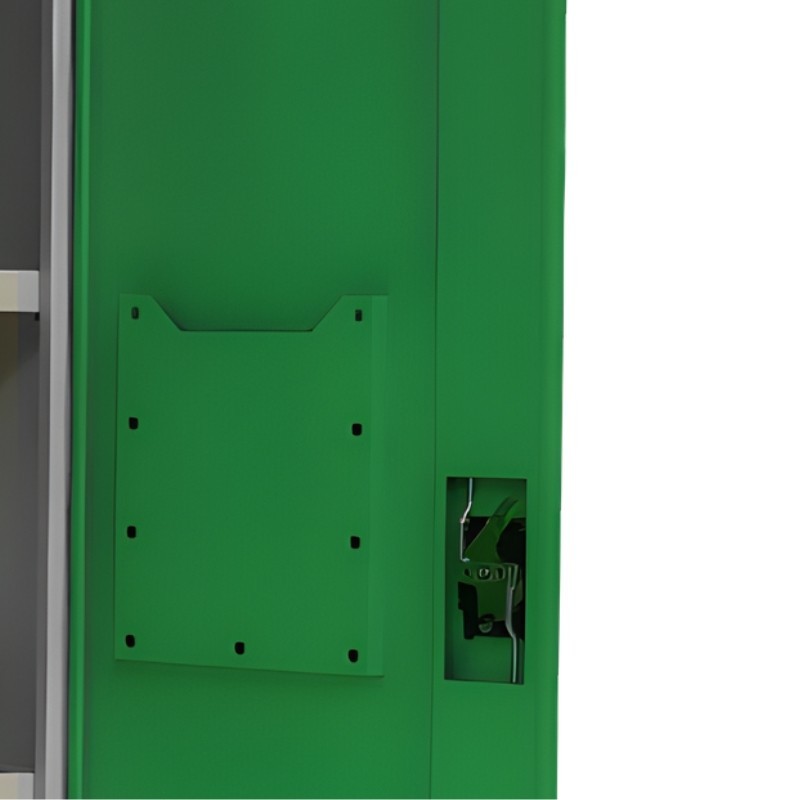 Zoom al porta documento del armario fitosanitario 2 puertas