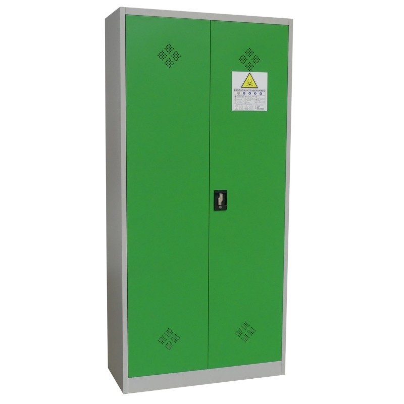 Vista desde 3/4 del armario fitosanitario 2 puertas cerradas