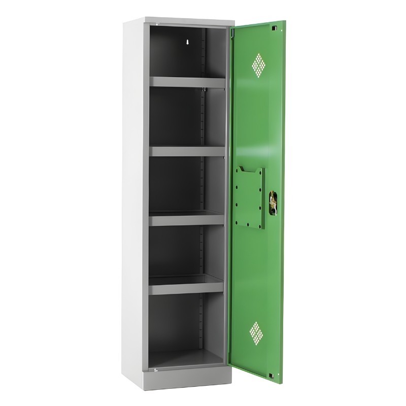 Vista de 3/4 del Armario Fitosanitario 1 puerta abierta