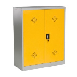 Armario fitosanitario Alt.115 cm 2 puertas amarillas cerrado vista general