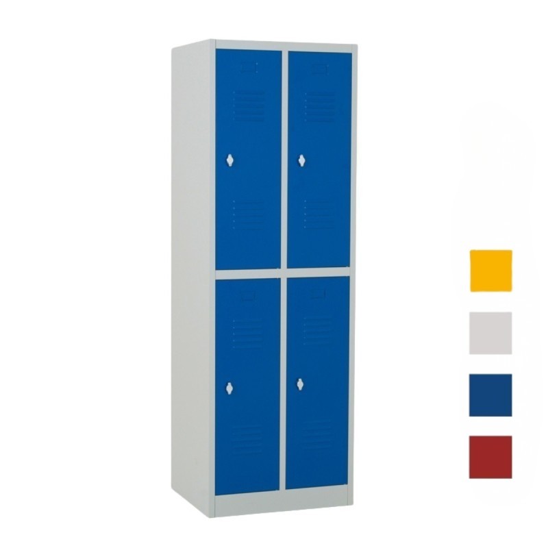 Taquillas metálicas 2 puertas 2 cuerpos - Taquimetal