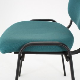 Zoom en el asiento de la silla de visita