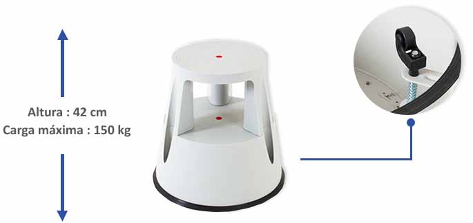 Taburete de escalera plastico