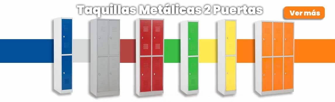 Taquillas metálicas 2 puertas 